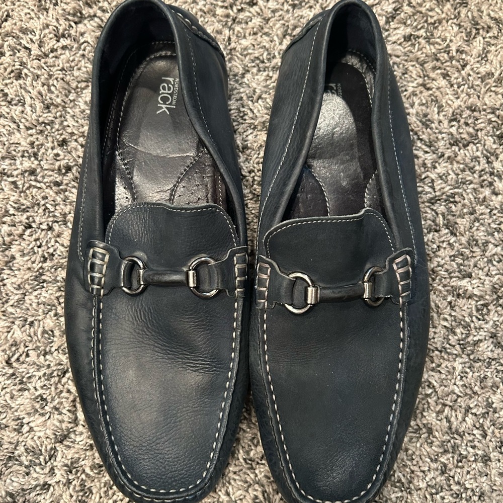 Nordstrom Rack Leather Slip-On Driving shoe with Horsebit Detail